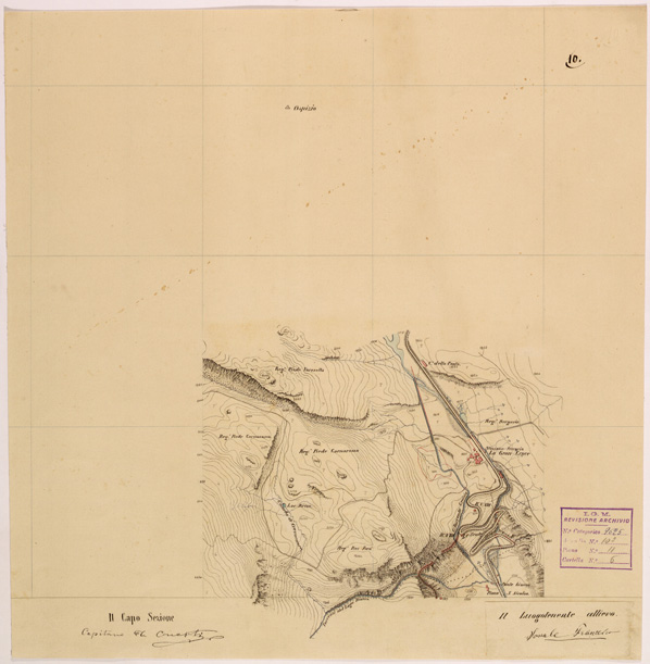 (N:28240) VALLE DORIA ( MONCENISIO - NOVALESA - VALLETTE - PELVO ) - FOGLIO 10 (SE001931) Carte e stampe antiche: riproduzione a colori su carta (formato A2)