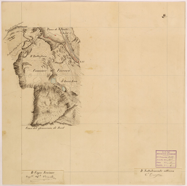 (N:28241) VALLE DORIA ( MONCENISIO - NOVALESA - VALLETTE - PELVO ) - FOGLIO 11 (SE001932) Carte e stampe antiche: riproduzione a colori su carta (formato A2)