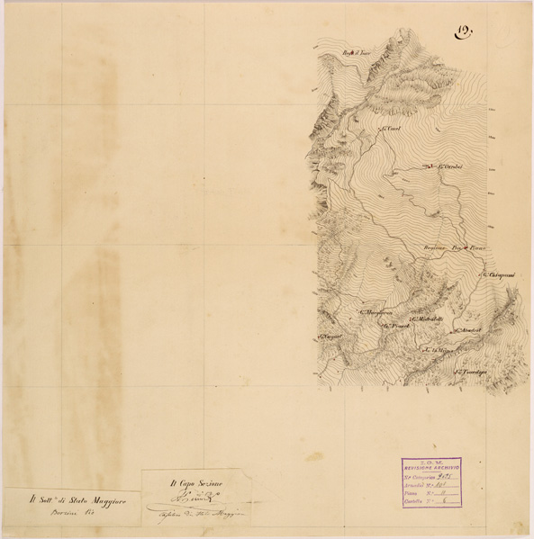 (N:28254) VALLE DORIA ( MONCENISIO - NOVALESA - VALLETTE - PELVO ) - FOGLIO 19 (SE001940) Carte e stampe antiche: riproduzione a colori su carta (formato A2)