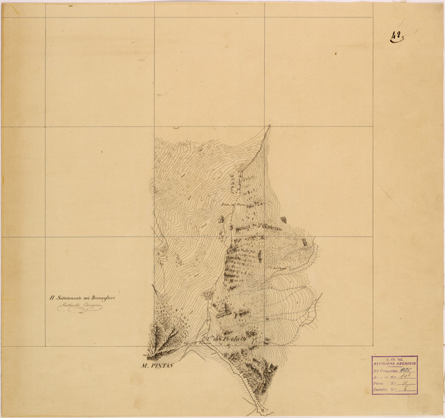(N:28293) VALLE DORIA ( MONCENISIO - NOVALESA - VALLETTE - PELVO ) - FOGLIO 42 (SE001962) Carte e stampe antiche: riproduzione a colori su carta (formato A2)