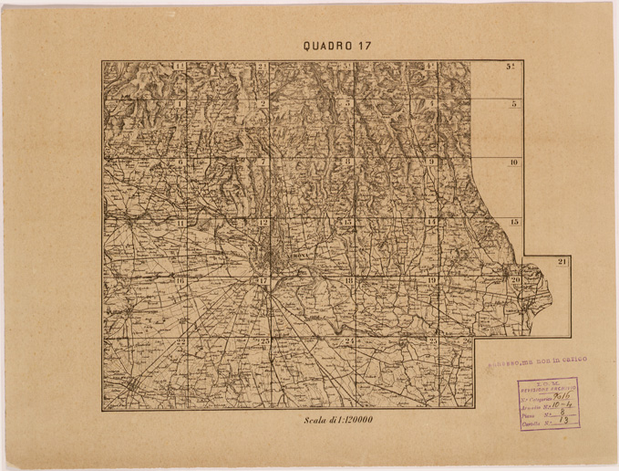 (N:28354) VERONA E DINTORNI - QUADRO D'UNIONE (SE002009) Carte e stampe antiche: riproduzione a colori su carta (formato A2)