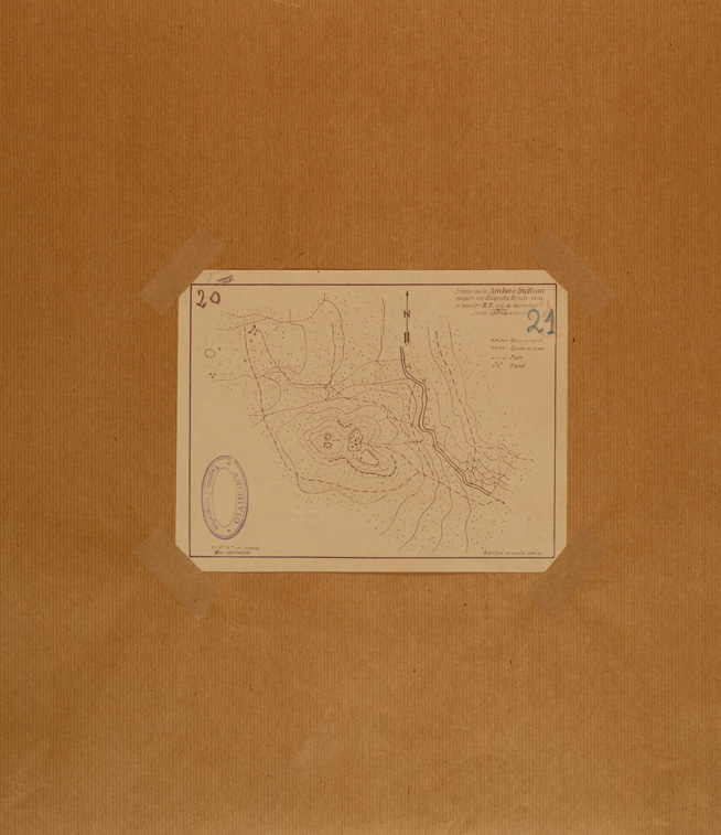 (N:28256) SCHIZZO DELLA AMBA DI DUKUM (SE002098) Carte e stampe antiche: riproduzione a colori su carta (formato A2)