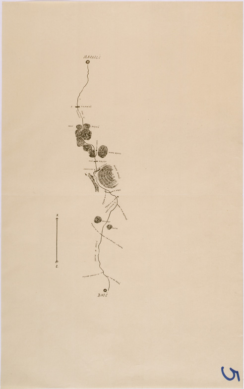(N:28405) ITINERARIO ADUA - QUORAM - FOGLIO 5 - MACALLE' - BUIE' (SE002213) Carte e stampe antiche: riproduzione a colori su carta (formato A2)