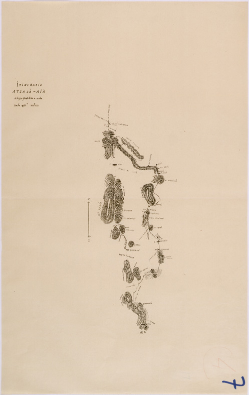 (N:28406) ITINERARIO ADUA - QUORAM - FOGLIO 7 - ATZALA' - AIA' (SE002215) Carte e stampe antiche: riproduzione a colori su carta (formato A2)