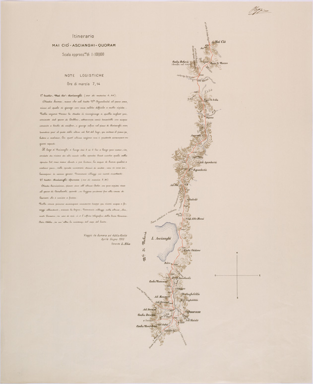 (N:28413) ITINERARIO MAREB ADDIS ABEBA - SEZIONE 06 - MAI CIO' ASCIANGHI QUORAM (SE002222) Carte e stampe antiche: riproduzione a colori su carta (formato A2)