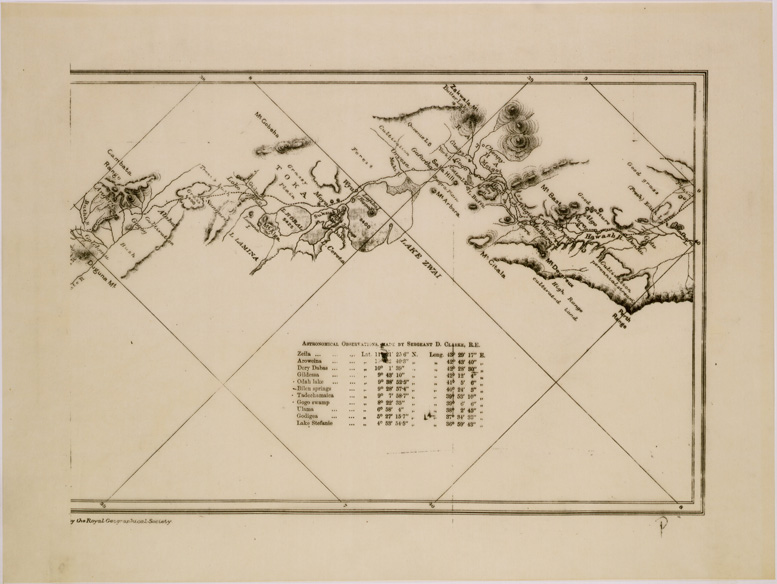 (N:28829) ZEILA TO LAKE STEFANIE NORTH EAST AFRICA (HARRISON) (SE002489) Carte e stampe antiche: riproduzione a colori su carta (formato A2)