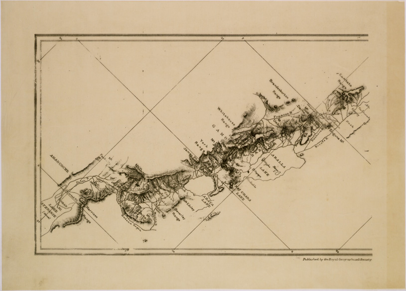 (N:28830) ZEILA TO LAKE STEFANIE NORTH EAST AFRICA (HARRISON) (SE002490) Carte e stampe antiche: riproduzione a colori su carta (formato A2)