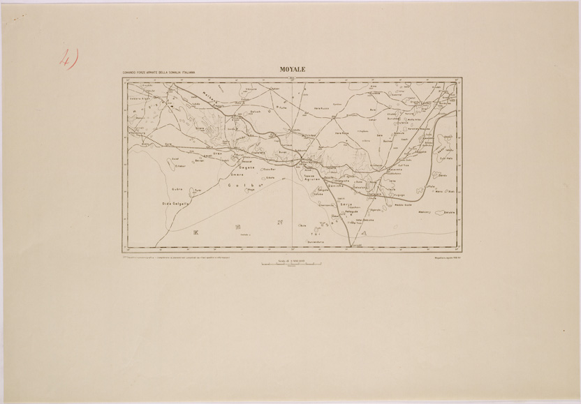 (N:28678) ETIOPIA - MOYALE. (SE002563) Carte e stampe antiche: riproduzione a colori su carta (formato A2)