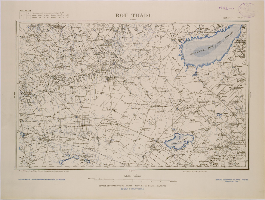 (N:28922) BOU THADI - FOGLIO L. (SE002746) Carte e stampe antiche: riproduzione a colori su carta (formato A2)