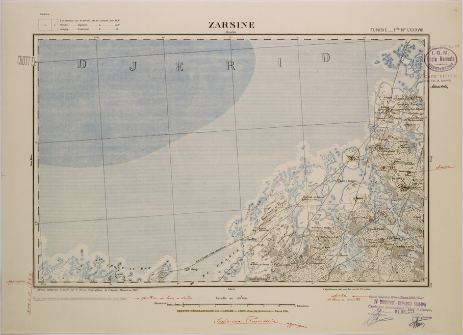 (N:28973) ZARSINE - FOGLIO LXXXVIII. (SE002783) Carte e stampe antiche: riproduzione a colori su carta (formato A2)