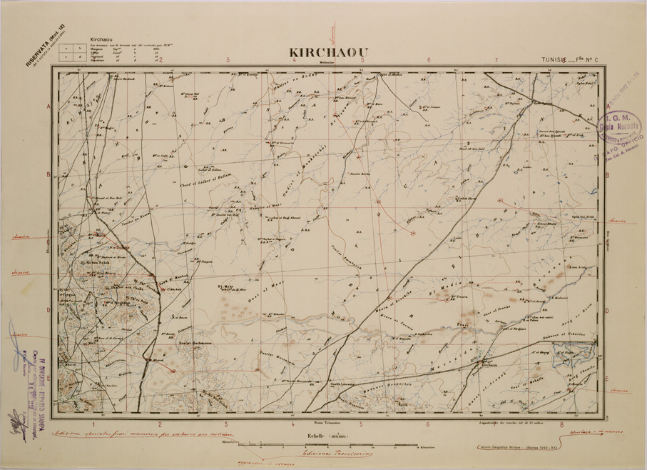 (N:28985) KIRCHAOU - FOGLIO C. (SE002795) Carte e stampe antiche: riproduzione a colori su carta (formato A2)