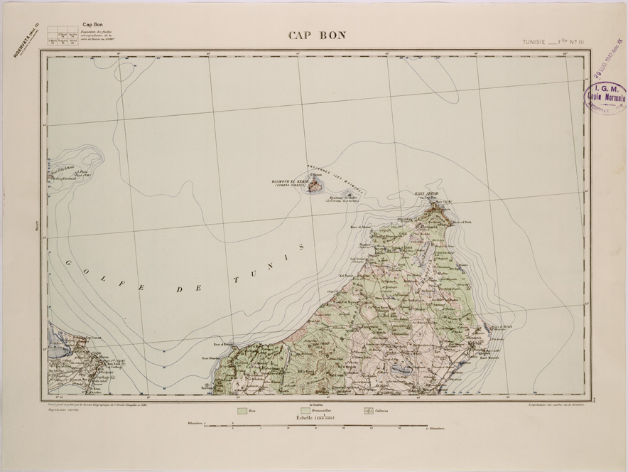 (N:29070) CAP BON - FOGLIO III. (SE002857) Carte e stampe antiche: riproduzione a colori su carta (formato A2)