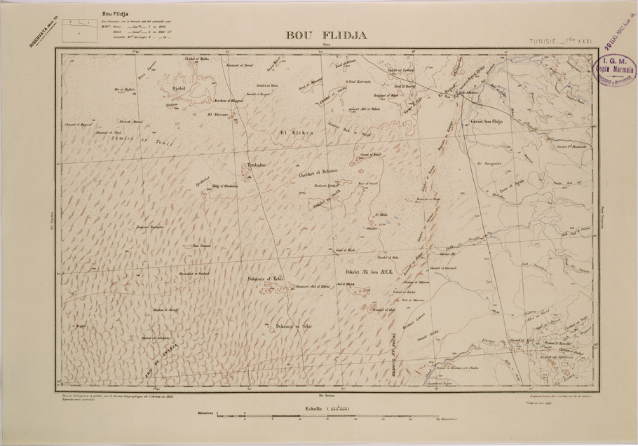 (N:29101) BOU FLIDJA - FOGLIO XXXI. (SE002883) Carte e stampe antiche: riproduzione a colori su carta (formato A2)