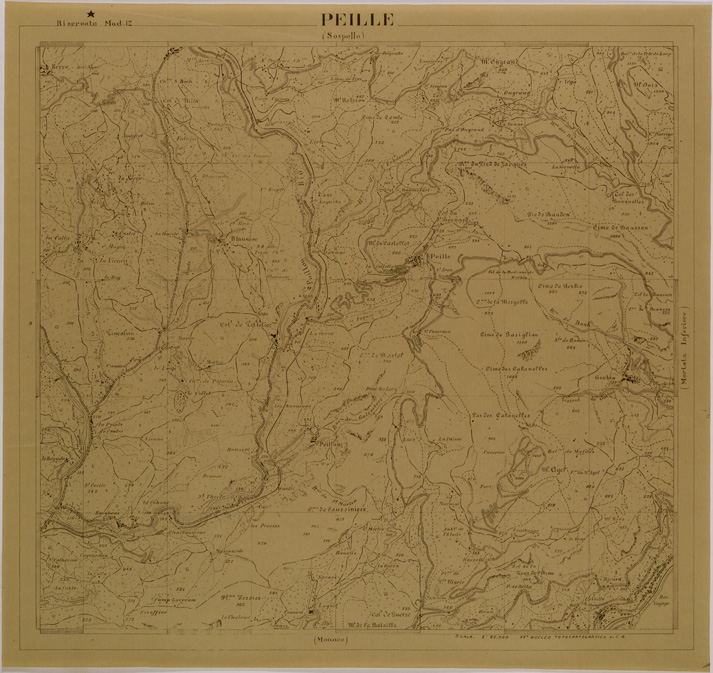 (N:29490) PEILLE (SE003303) Carte e stampe antiche: riproduzione a colori su carta (formato A2)