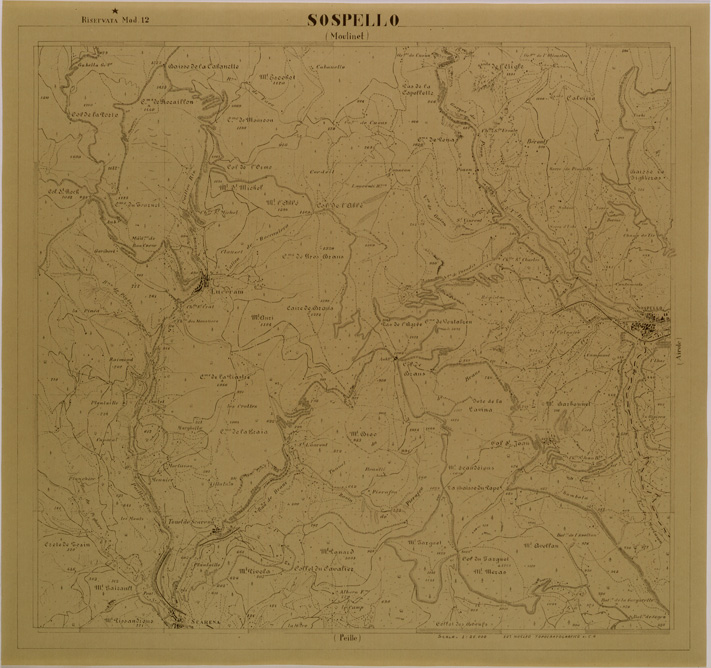 (N:29491) SOSPELLO (SE003304) Carte e stampe antiche: riproduzione a colori su carta (formato A2)