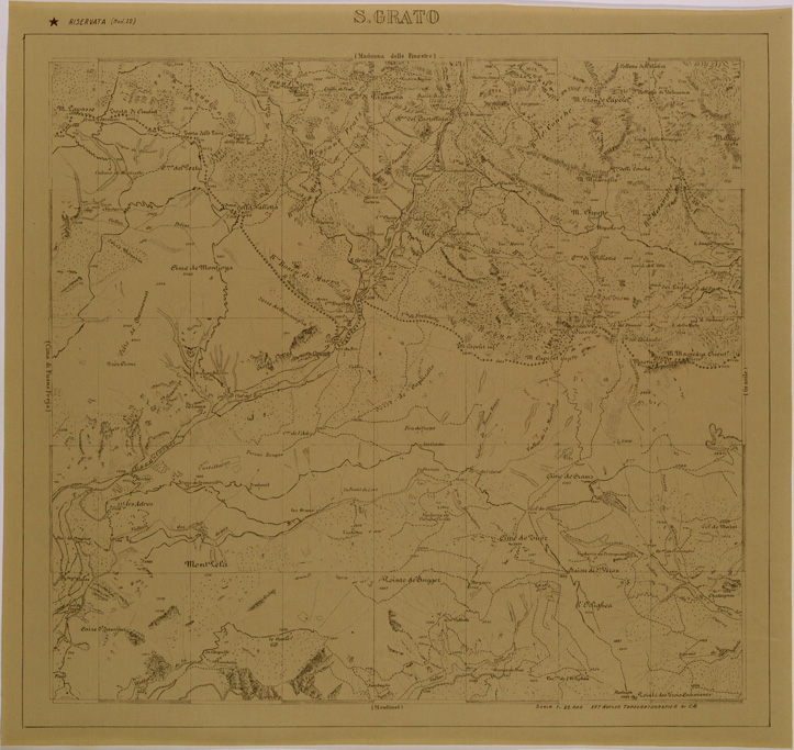 (N:29493) S. GRATO (SE003306) Carte e stampe antiche: riproduzione a colori su carta (formato A2)