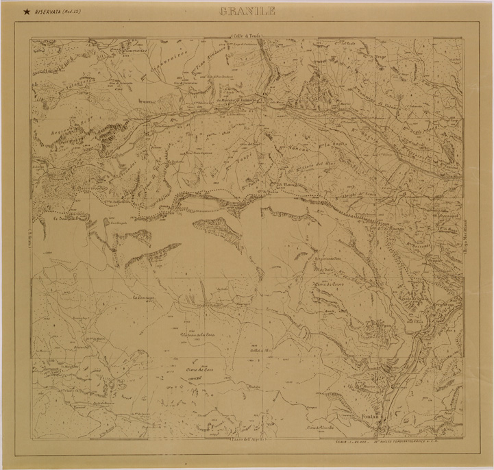 (N:29497) GRANILE (SE003310) Carte e stampe antiche: riproduzione a colori su carta (formato A2)