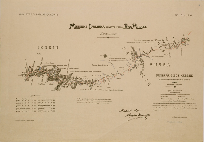 (N:29898) MISSIONE ITALIANA INVIATA PRESSO RAS MICAEL (SE003762) Carte e stampe antiche: riproduzione a colori su carta (formato A2)