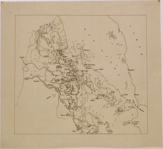 (N:29900) CARTA GEOLOGICA DELL' ERITREA - FOGLIO 1 (SE003763) Carte e stampe antiche: riproduzione a colori su carta (formato A2)