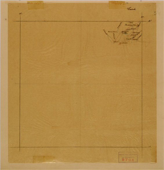 (N:29914) REGIONE DEL BASSO BARCA - FOGLIO 5 (SE003779) Carte e stampe antiche: riproduzione a colori su carta (formato A2)