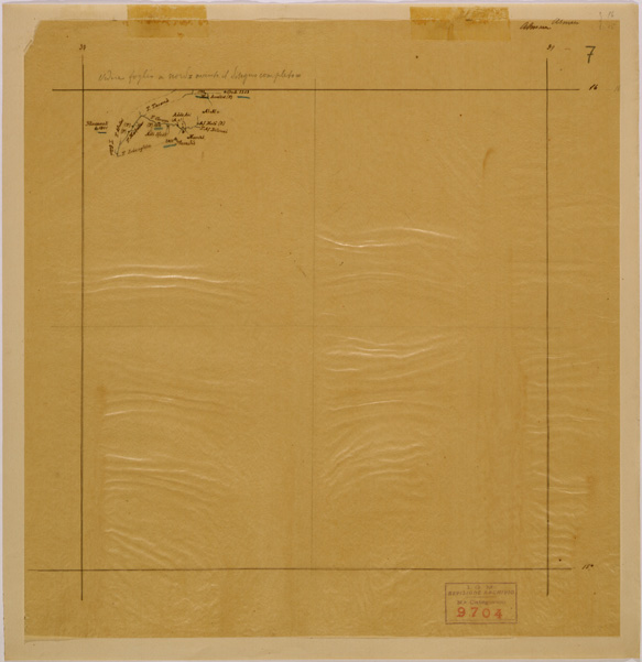 (N:29916) REGIONE DEL BASSO BARCA - FOGLIO 7 (SE003781) Carte e stampe antiche: riproduzione a colori su carta (formato A2)