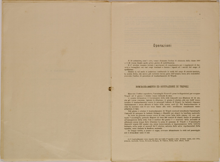 (N:30600) SPEDIZIONE IN TRIPOLITANIA ED IN CIRENAICA - BOLLETTINO N. 3 P. 3. (SE004616) Carte e stampe antiche: riproduzione a colori su carta (formato A2)