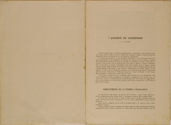 (N:30605) SPEDIZIONE IN TRIPOLITANIA ED IN CERENAICA - BOLLETTINO N. 4 P. 3 (SE004621) Carte e stampe antiche: riproduzione a colori su carta (formato A2)