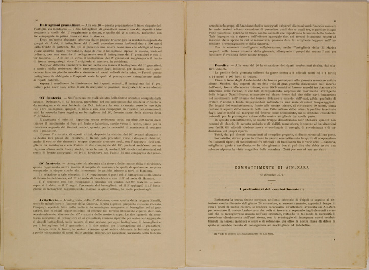 (N:30630) SPEDIZIONE IN TRIPOLITANIA ED IN CIRENAICA - BOLLETTINO N. 6 P. 10-11. (SE004646) Carte e stampe antiche: riproduzione a colori su carta (formato A2)