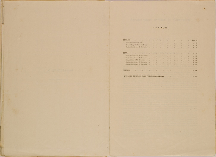 (N:30643) SPEDIZIONE IN TRIPOLITANIA ED IN CIRENAICA - BOLLETTINO N. 7 P. INDICE. (SE004659) Carte e stampe antiche: riproduzione a colori su carta (formato A2)