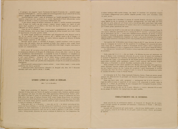 (N:30645) SPEDIZIONE IN TRIPOLITANIA ED IN CIRENAICA - BOLLETTINO N. 7 P. 6-7. (SE004661) Carte e stampe antiche: riproduzione a colori su carta (formato A2)