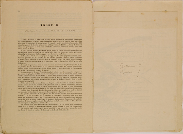 (N:30649) SPEDIZIONE IN TRIPOLITANIA ED IN CIRENAICA - BOLLETTINO N. 7 P. 14. (SE004665) Carte e stampe antiche: riproduzione a colori su carta (formato A2)