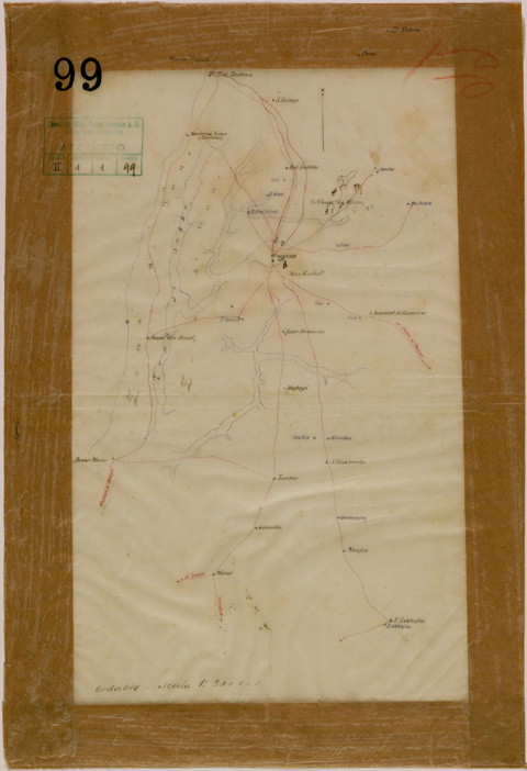 (N:30674) GEDABIA. (SE004692) Carte e stampe antiche: riproduzione a colori su carta (formato A2)