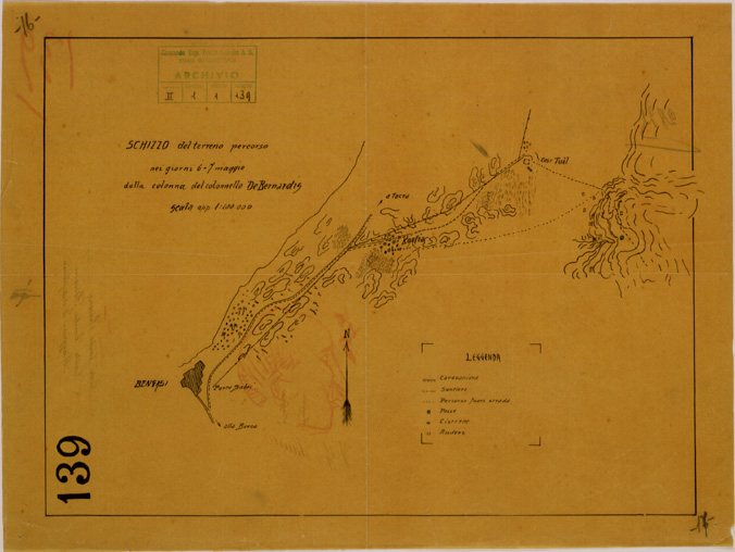 (N:30741) BENGASI - CASR TUIL. (SE004726) Carte e stampe antiche: riproduzione a colori su carta (formato A2)