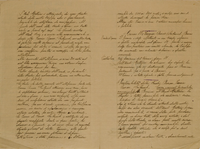 (N:30798) ITINERARIO BERGA - BENINA AMM SCIKANAB - FOGLIO 2 - LATO 2 (SE004768) Carte e stampe antiche: riproduzione a colori su carta (formato A2)