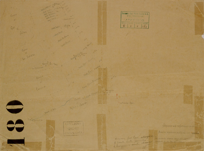 (N:30802) ITINERARIO EL ABIAR - ZAVIA MSUS. (SE004771) Carte e stampe antiche: riproduzione a colori su carta (formato A2)