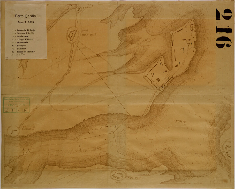 (N:30941) PORTO BARDIA (SE004820) Carte e stampe antiche: riproduzione a colori su carta (formato A2)
