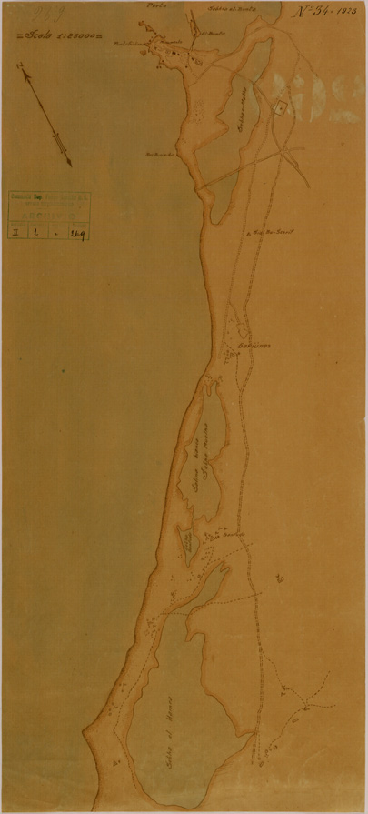 (N:30880) COSTA A SUD DI BENGASI (SE004869) Carte e stampe antiche: riproduzione a colori su carta (formato A2)