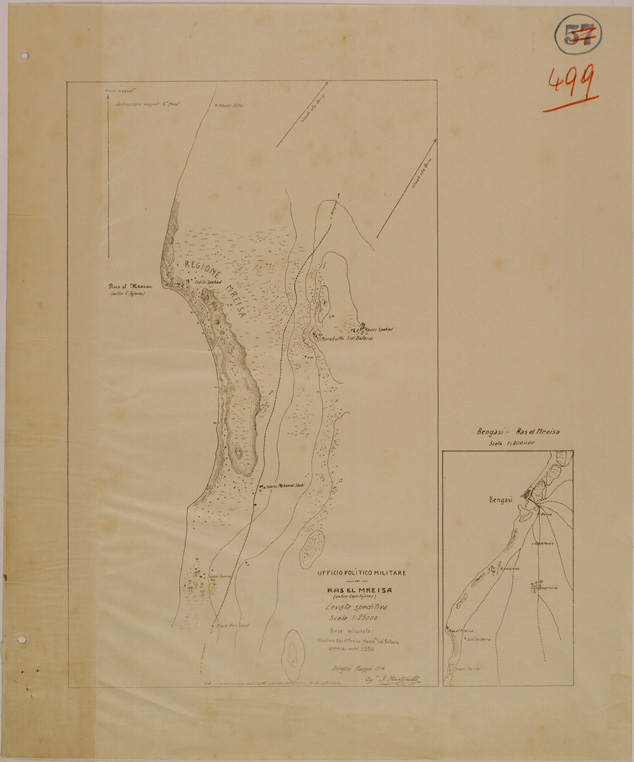 (N:31176) RAS EL MREISA ANTICO TEJONAS (SE005098) Carte e stampe antiche: riproduzione a colori su carta (formato A2)