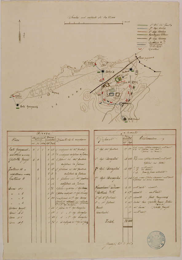 (N:31102) TRIPOLI - DISLOCAZIONE DELLE TRUPPE. (SE005179) Carte e stampe antiche: riproduzione a colori su carta (formato A2)