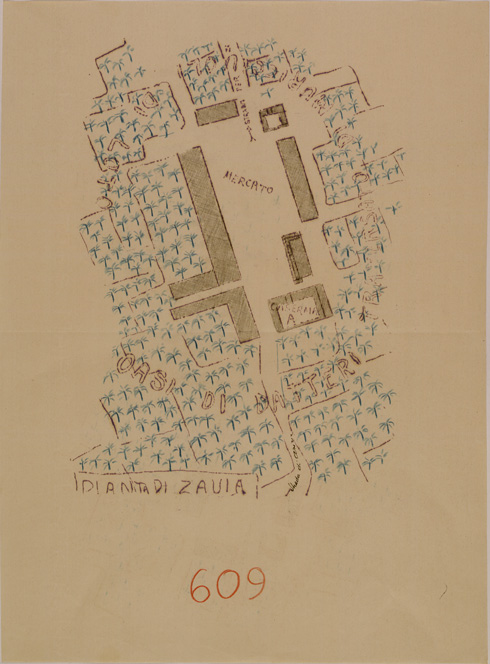 (N:31117) PIANTA DI ZAUIA (SE005213) Carte e stampe antiche: riproduzione a colori su carta (formato A2)