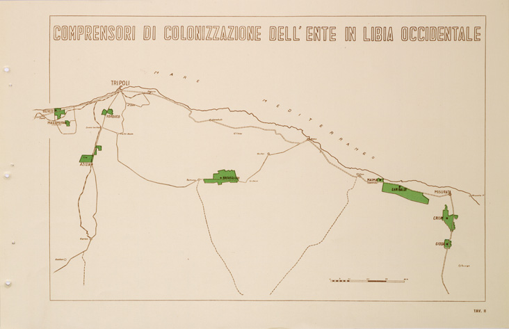 (N:31686) ENTE PER LA COLONIZZAZIONE DELLA LIBIA - TAVOLA II. (SE005838) Carte e stampe antiche: riproduzione a colori su carta (formato A2)
