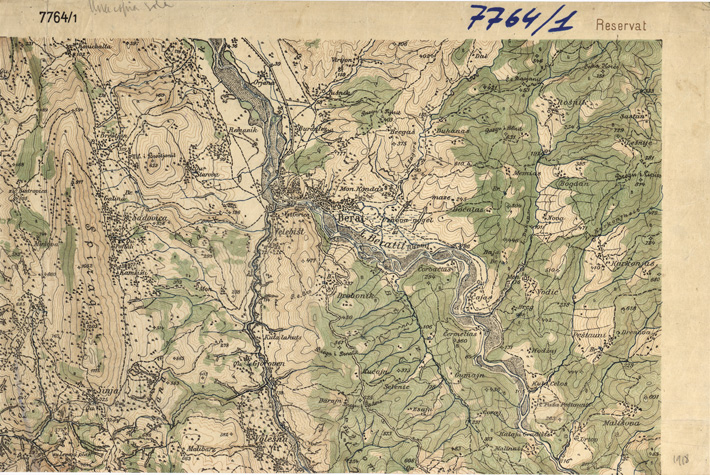 (N:35314) VALONA E CORSO DEL VOJUSA - FOGLIO 7764/1 (SE006355) Carte e stampe antiche: riproduzione a colori su carta (formato A2)