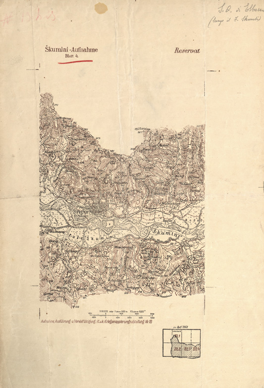 (N:32091) SKUMINI - AUFNAHME - FOGLIO 4 (SE006365) Carte e stampe antiche: riproduzione a colori su carta (formato A2)
