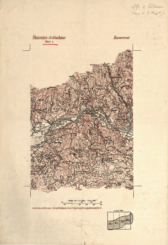 (N:32092) SKUMINI - AUFNAHME - FOGLIO 5 (SE006366) Carte e stampe antiche: riproduzione a colori su carta (formato A2)