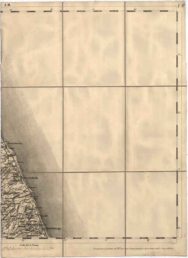 (N:7778) CARTA TOPOGRAFICA DELLA LOMBARDIA, DEL VENETO E DELL'ITALIA CENTRALE - Tavola I11 (B0000307) Carte e stampe antiche: riproduzione a colori su carta (formato A2)