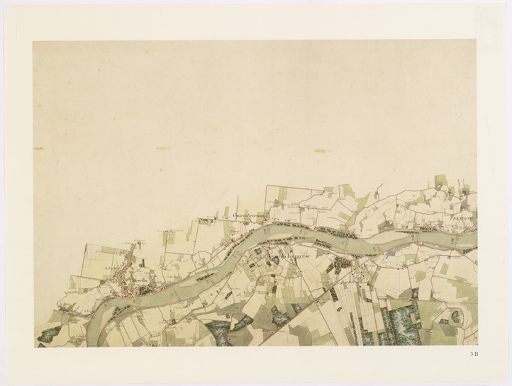 (N:15907) UNA CARTA DEL FERRARESE DEL 1814 - Tavola 3 B (B0002322) Carte e stampe antiche: riproduzione a colori su carta (formato A2)