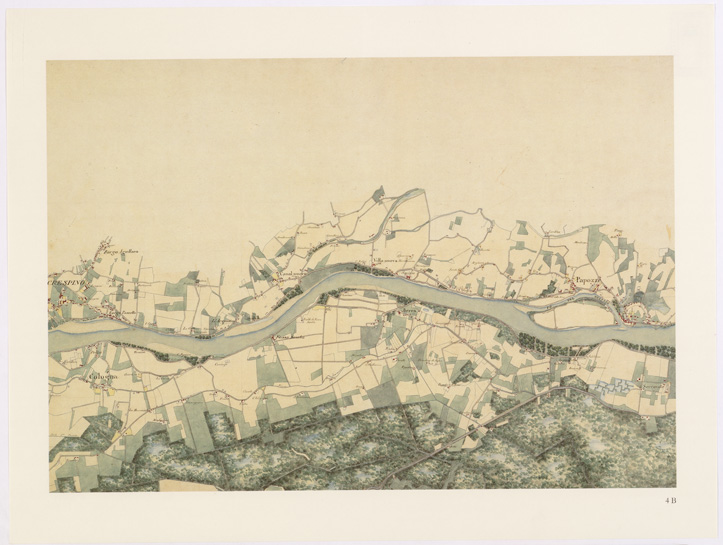 (N:15895) UNA CARTA DEL FERRARESE DEL 1814 - Tavola 4 B (B0002323) Carte e stampe antiche: riproduzione a colori su carta (formato A2)