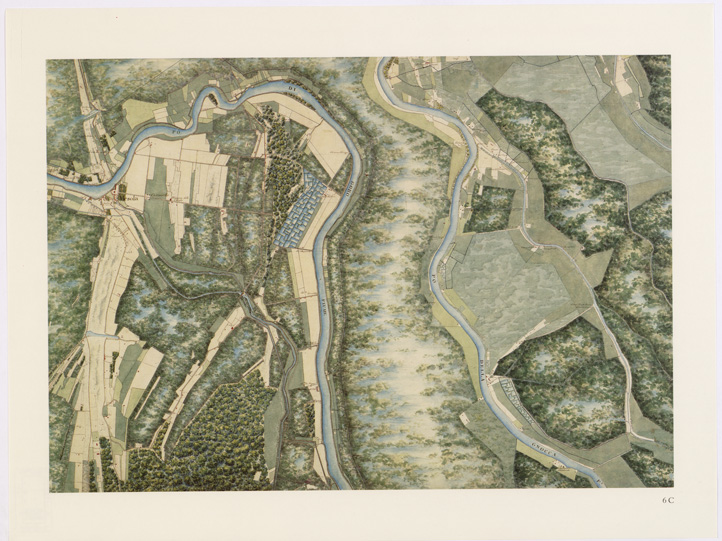 (N:15630) UNA CARTA DEL FERRARESE DEL 1814 - Tavola 6 C (B0002332) Carte e stampe antiche: riproduzione a colori su carta (formato A2)