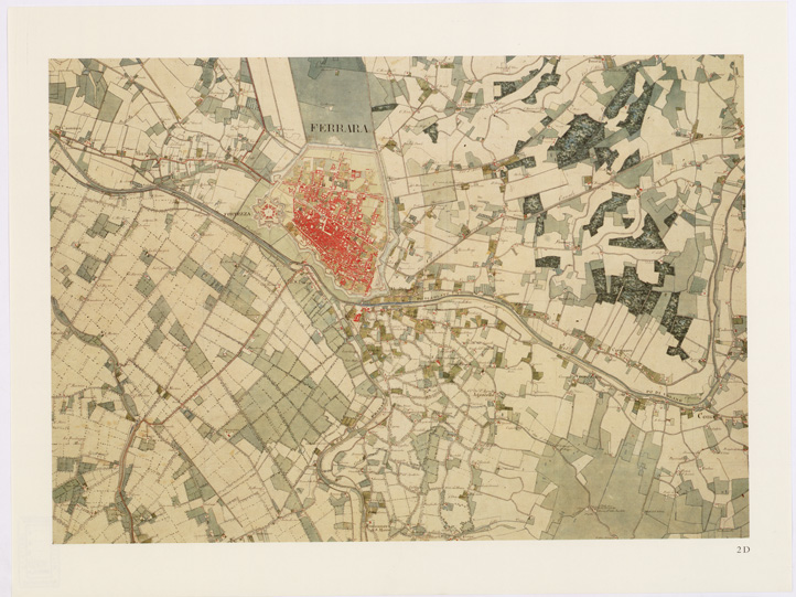 (N:15915) UNA CARTA DEL FERRARESE DEL 1814 - Tavola 2 D (B0002335) Carte e stampe antiche: riproduzione a colori su carta (formato A2)