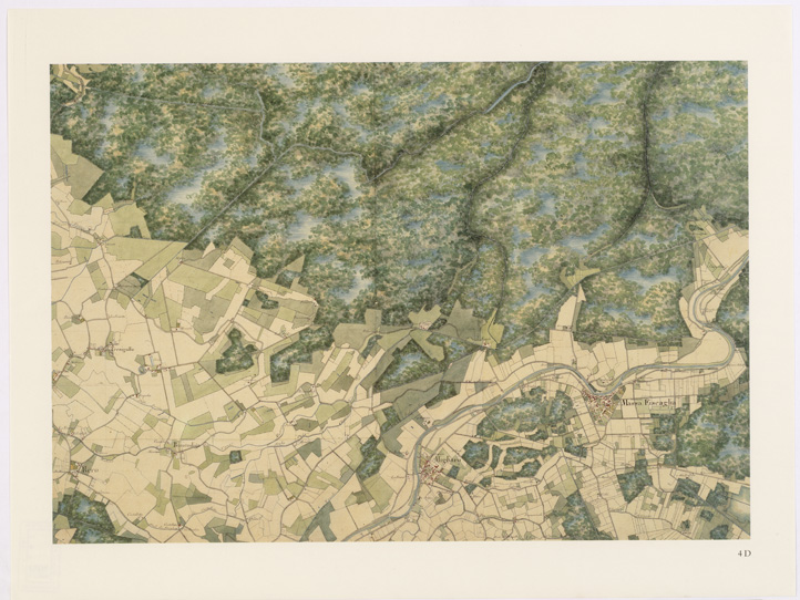 (N:15891) UNA CARTA DEL FERRARESE DEL 1814 - Tavola 4 D (B0002337) Carte e stampe antiche: riproduzione a colori su carta (formato A2)